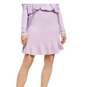 Free People Solid Gold Skirt In Lavender NWT